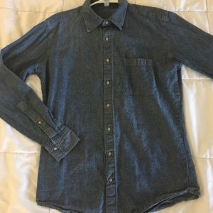 American Apparel Heavy Chambray denim shirt XS